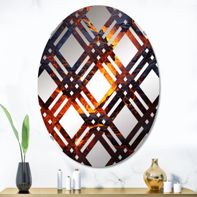Miroir mural oval