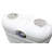 Flame King Dual 20LB Propane LP Tank Light Plastic Heavy Duty Cover for RV, Travel Trailer, Camper