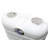 Flame King Dual 30LB Propane LP Tank Light Plastic Heavy Duty Cover for RV, Travel Trailer, Camper