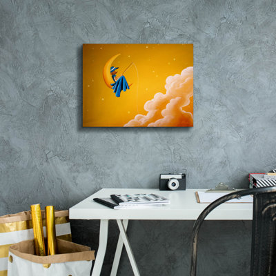 'Blue Moon' by Cindy Thornton, Canvas Wal Art
