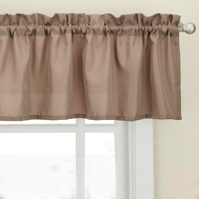 Ennis Tailored Window Valance, Taupe