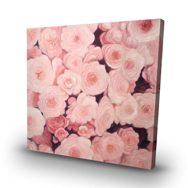 flower field - 32"x32" art on canvas