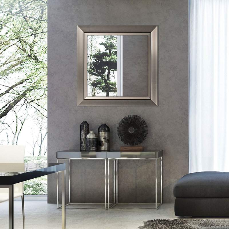 Rayfield Plastic Flat Leaning Mirror, Steel