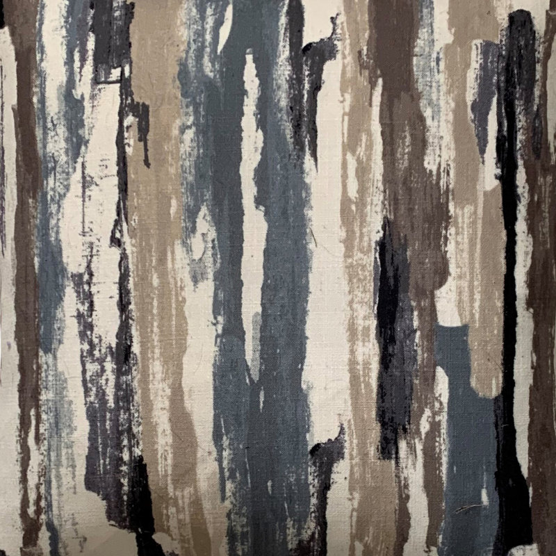 Abstract Reversible Throw Pillow, 18" x 18", Gray/Brown