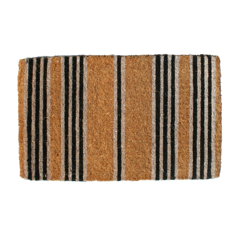 Minna Striped Outdoor Doormat, Rectangle 1'6" x 2'6"