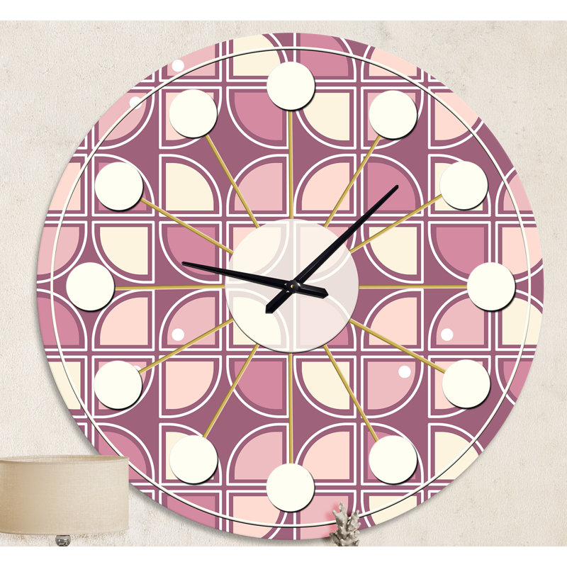 Horloge murale rétro Mid-Century, Moyenne