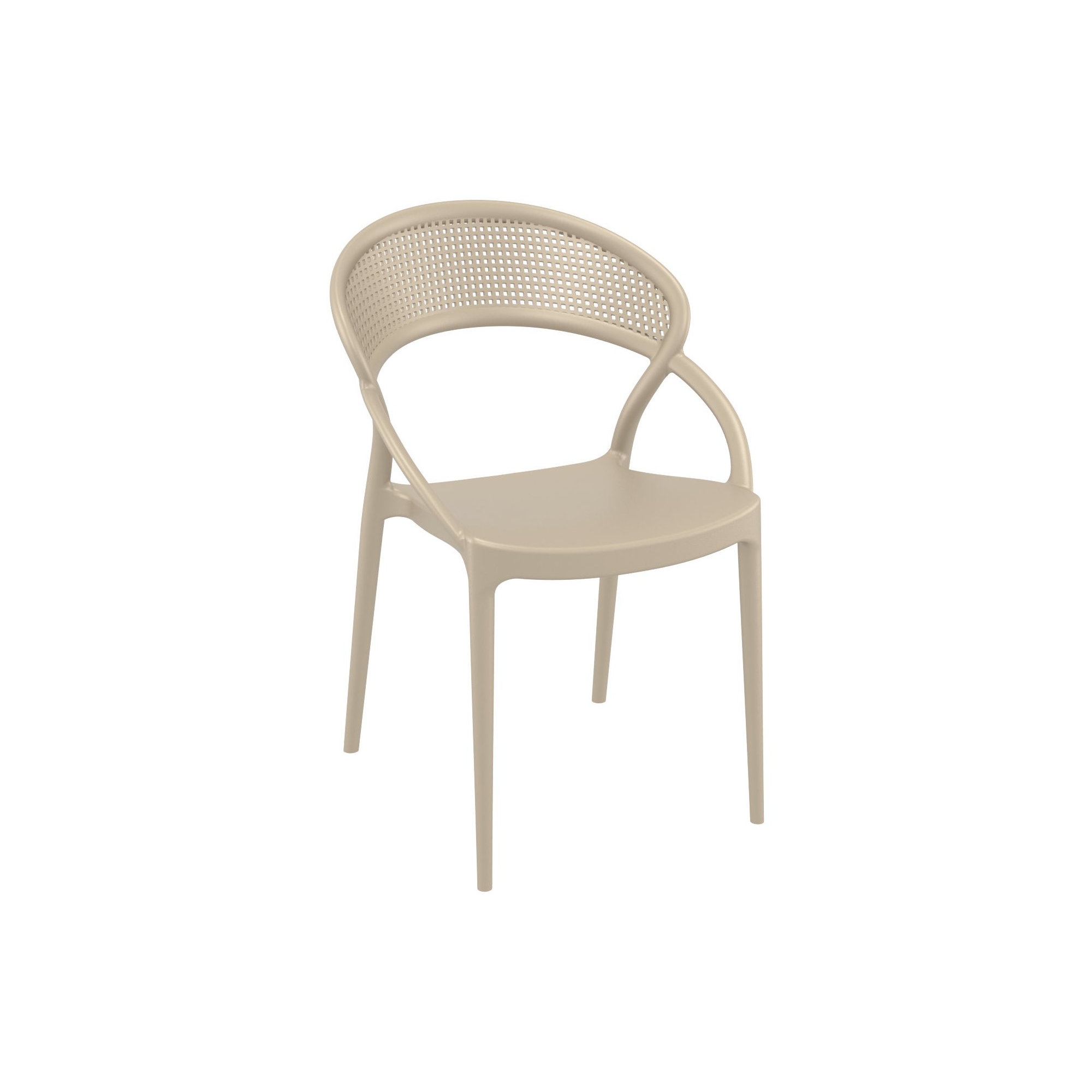 Farrah Patio 3 Piece Bistro Set, Taupe