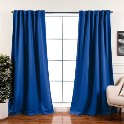 Bantam Solid Blackout Thermal Rod Pocket Curtain Panels