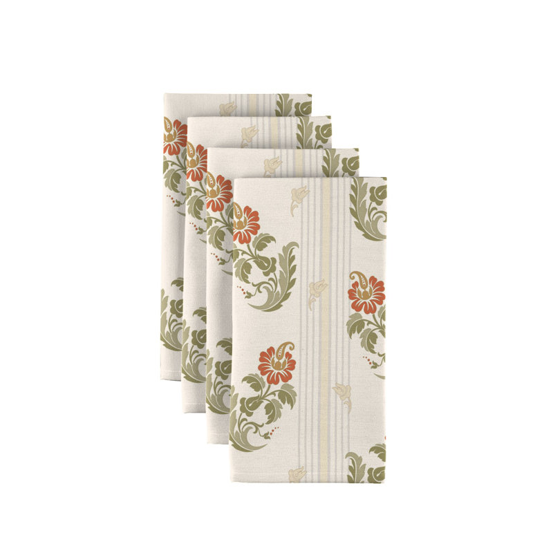 Lucien Polyester Floral Square Napkin