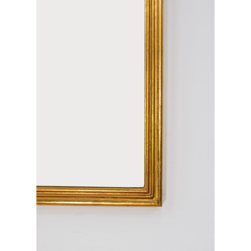 Ayla Flat Wall Mirror, Gold Leaf