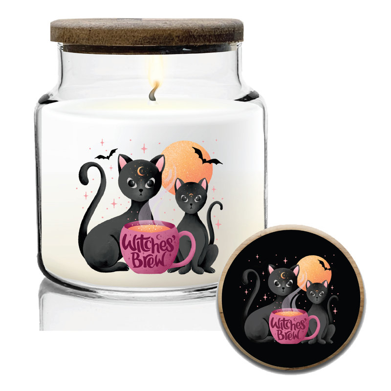 Bougie 14 oz avec couvercle en bois Witches Brew