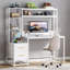 Bureau d'ordinateur 55 pouces avec huche