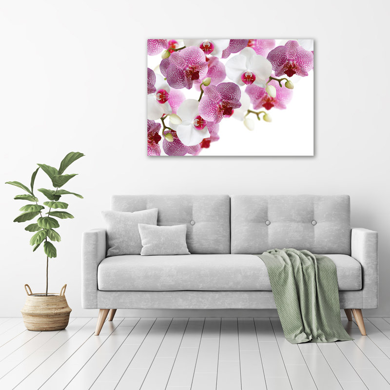 Orchid - No Frame Print on Glass