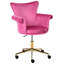 17 Stories Velvet Office Chair-204740922
