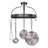 Handcrafted Crown Wall Rack with 12 Hooks-9833843
