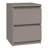 Taahir 2-Drawer Bedside Table 30 cm Grey