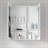 36'' W x 26'' H Surface Frameless Mirror Medicine Cabinet, Beveled Mirror Edges Bathroom Medicine Cabinet-1039394960