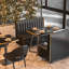 Banc rembourré en similicuir clair Luxury Luxury-101269947