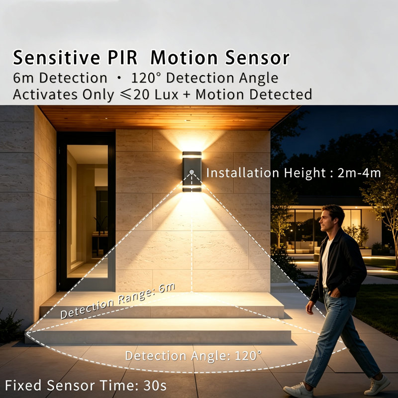 Anthracite Grey Plug-in Outdoor Sconce