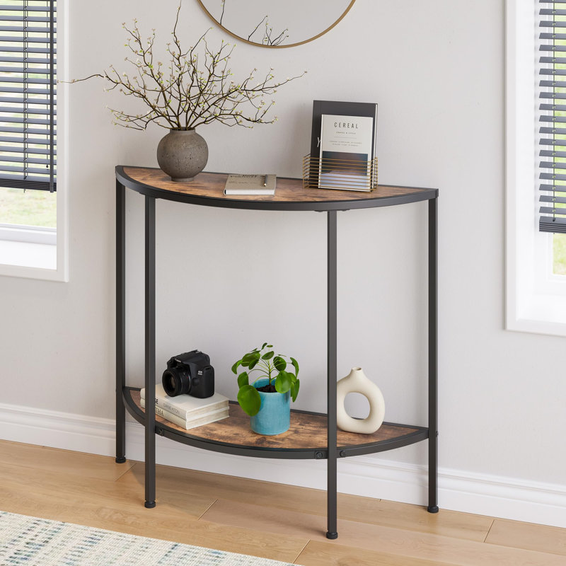 90cm Console Table, Brown