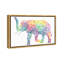 Éléphant floral - Impression sur toile-2094225396-2094225398