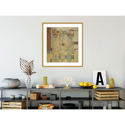 Saguaro Forms & amp; Fleurs de cactus. Couverture du magazine Liberty par Frank Lloyd Wright - reproduction giclée encadrée