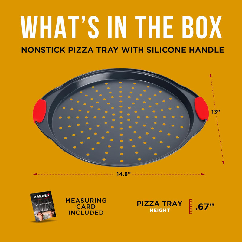Lifemaster Non-Stick Steel Pizza Pan