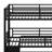 Metal Triple Bunk Bed With Safety Guardrails,Slide And Noise-Reduced Design-140611581