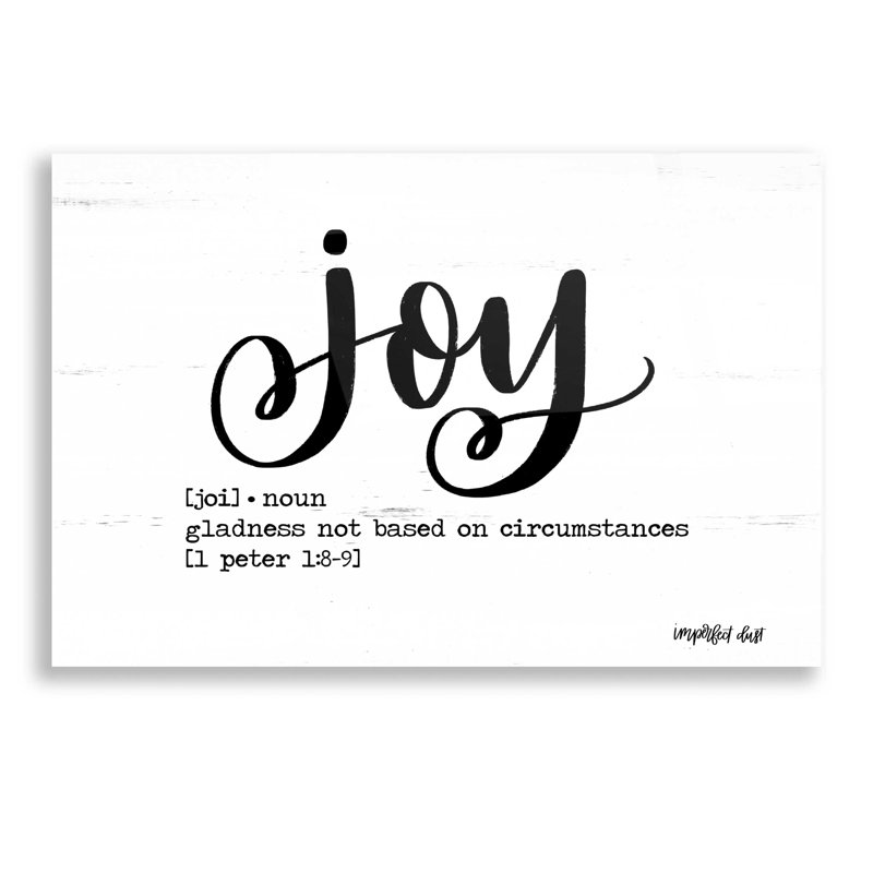 Joy - impression sans cadre, H 12 po x l 16 po x P 0,13 po