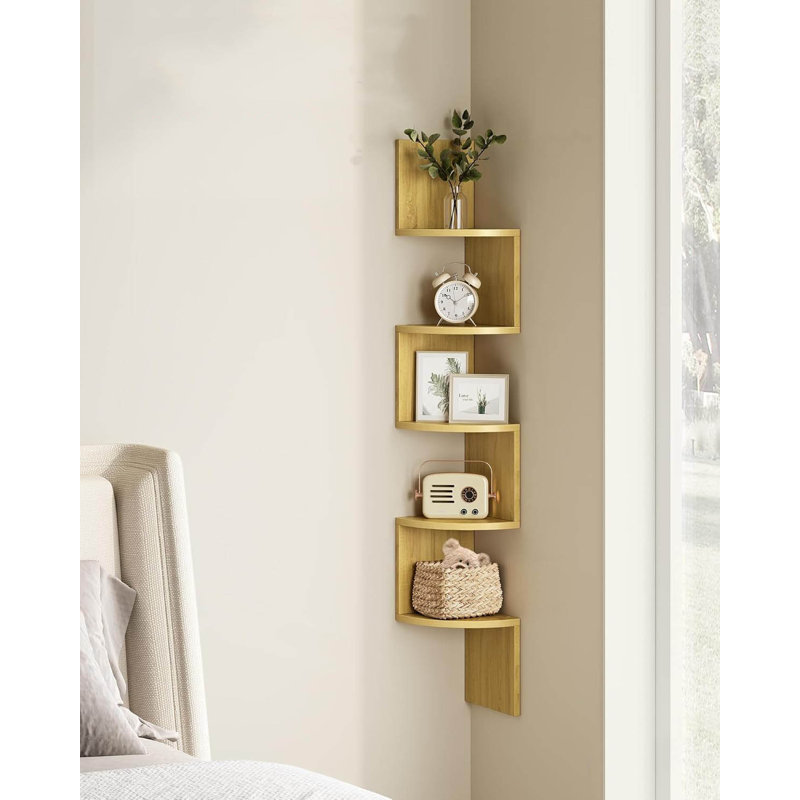 Corner Shelf, Natural Oak