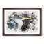 Pied Heron - Framed Print-56851740-56851743