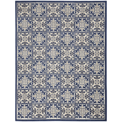 Tapis intérieur / extérieur bleu Aloha