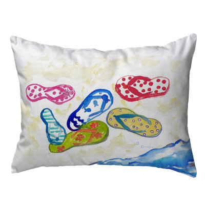 Outdoor Reversible Throw Pillow