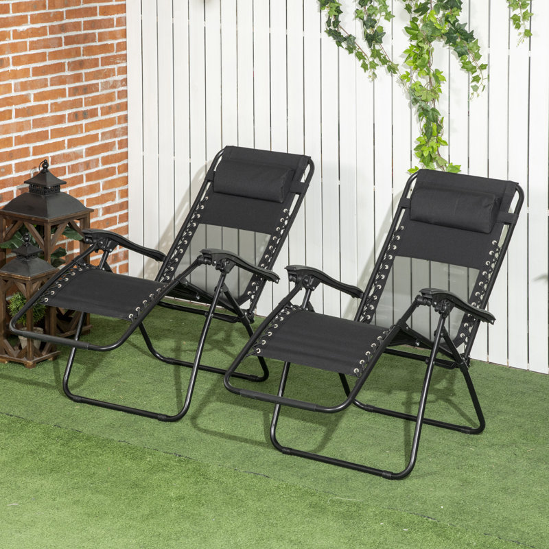 Argeniz Folding Recliner Chair, Black