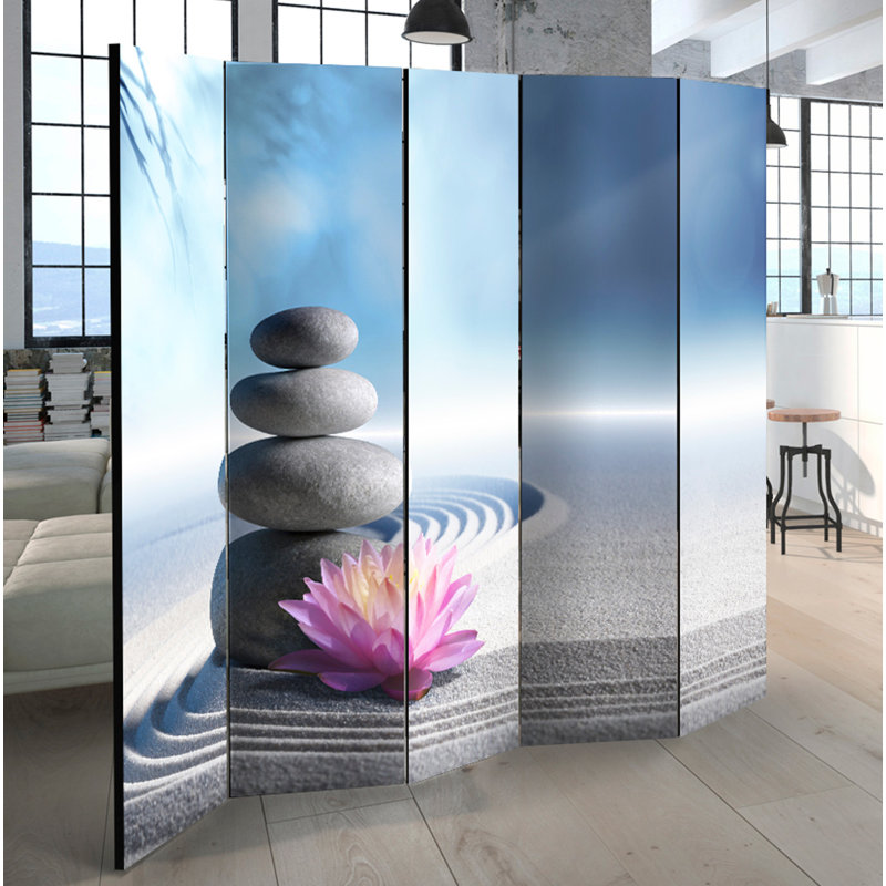 Majzara Solid Wood Folding Room Divider, 5