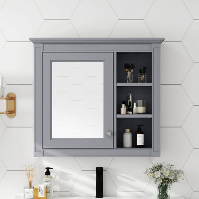 Armoire de rangement à pharmacie avec miroir