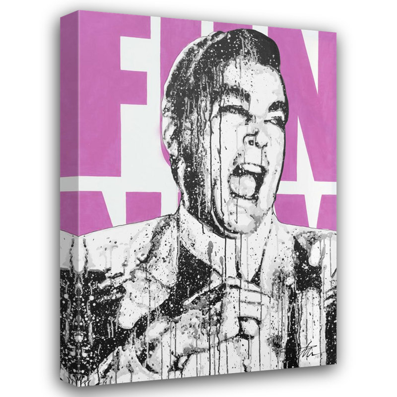 «Funny Goodfellas Pink» par Pratikacha Muir - impression sur toile tendue, H 18 po x l 15 po x P 1,5 po