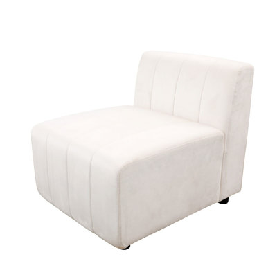 Chaise modulaire de salon en microfibre 26,5 po Perezville