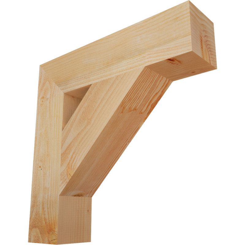 Support de bloc traditionnel, Douglas (sciage brut), H 26 po x l 6 po x P 26 po
