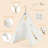 Costway 47'' W x 46.5'' D Indoor / Outdoor Triangular Play Tent
