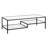 Lovett Glass and Steel Coffee Table with Two Shelves-1963157889-1963157900