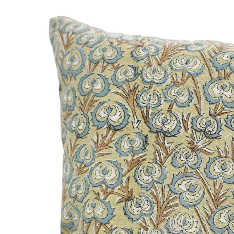Housse de coussin décoratif en lin Fabivine Heartvine, Forme rectangulaire, H 12 po x l 20 po
