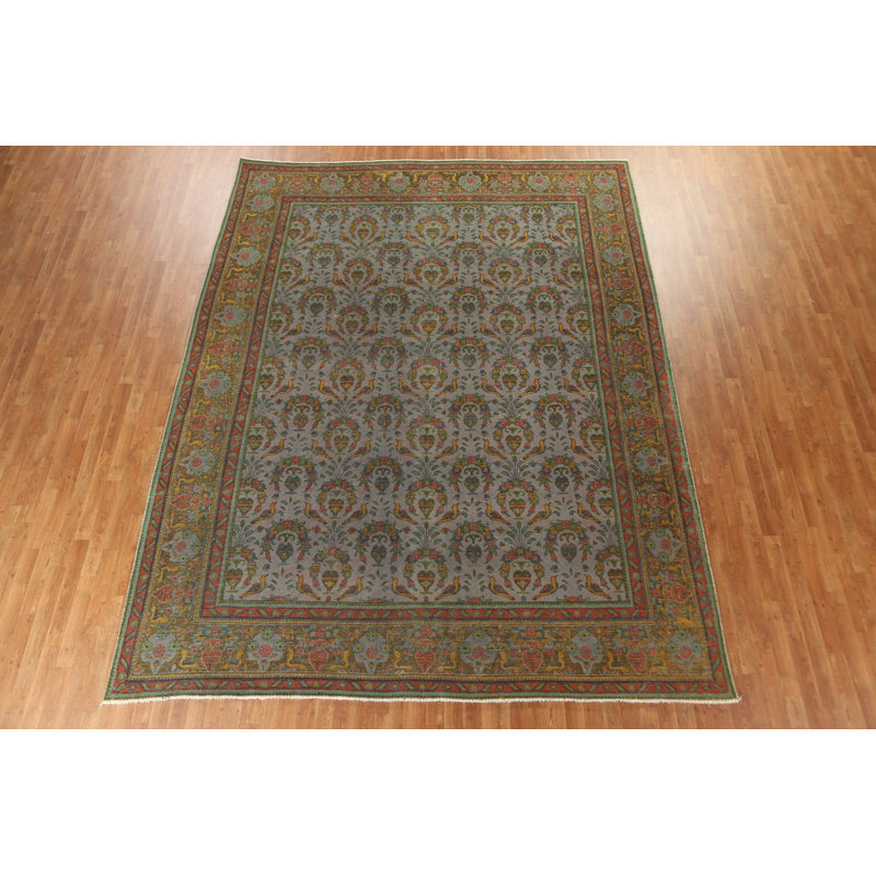 Tapis en laine patiné Tabriz Persian