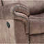 Fauteuil inclinable en velours bicolore-2002615145