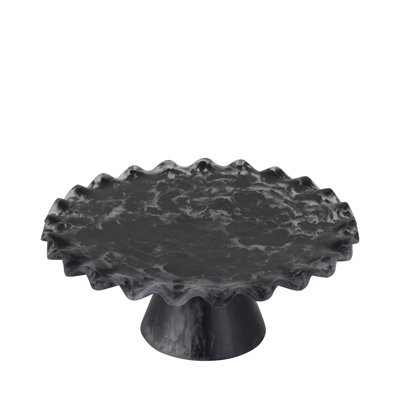 Black Resin Cake Stand Large