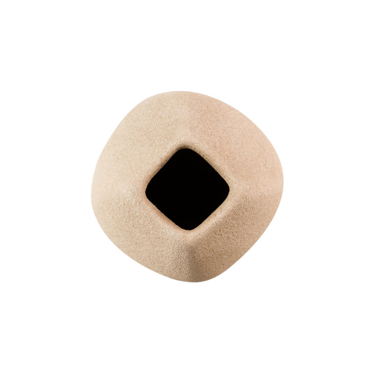 Ceramic / Porcelain Table Vase, Brown, 30cm H x 16cm W x 16cm D