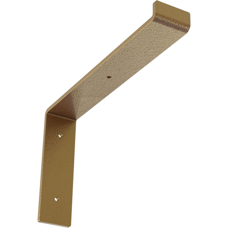 Support de tablette en acier, Or martelé, H 7 po x l 2 po x P 12 po