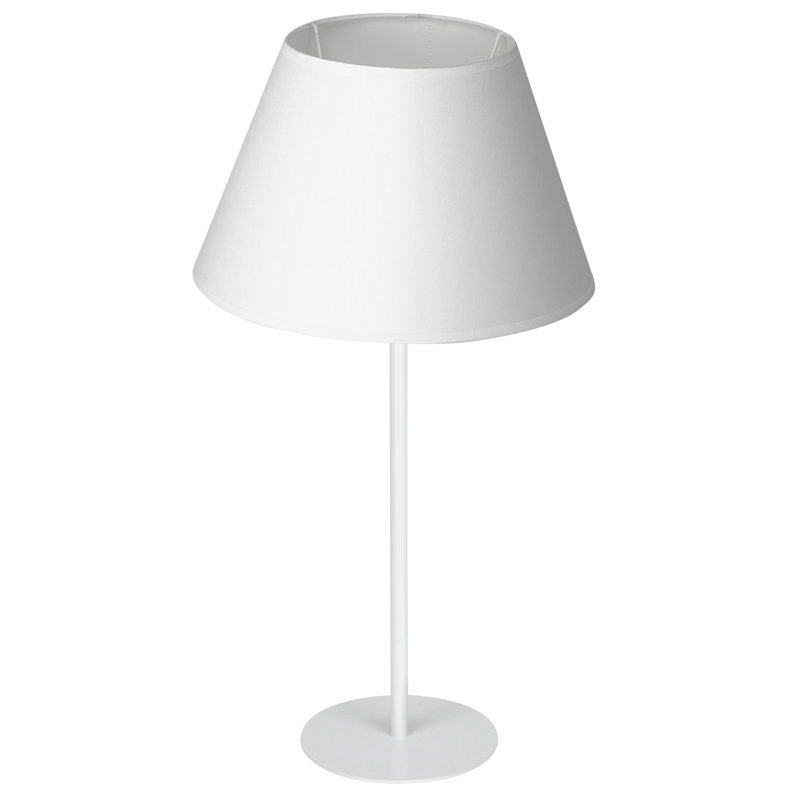Alwaleed Metal Table Lamp, White