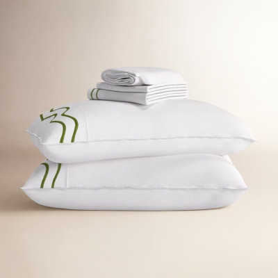 Double Stitch 100% Cotton Sateen Embroidered Sheet Set