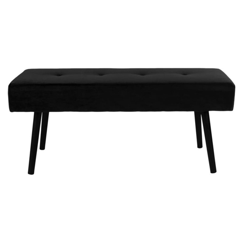 Sagaponack Upholstered Bench, Black